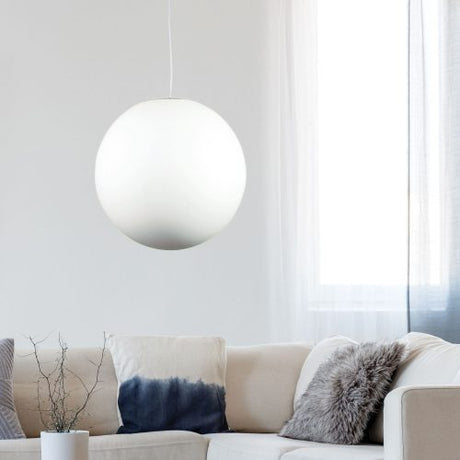 Oriel Lighting PHASE 50 White Acrylic Sphere Pendant