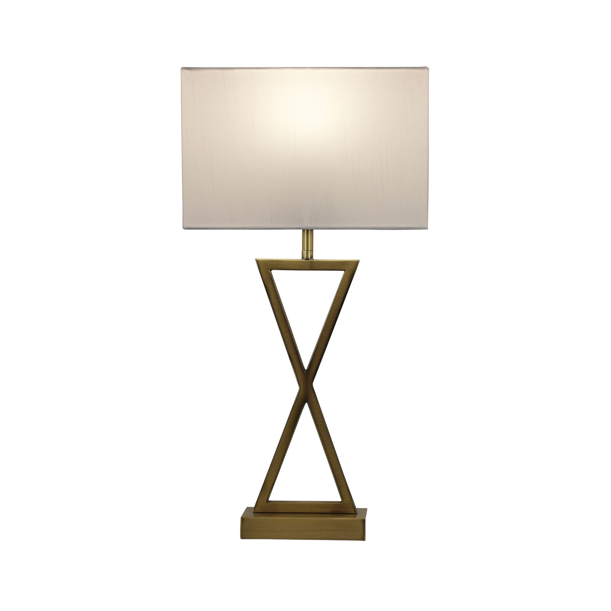 Oriel Lighting KIZZ  Stylish Bedside Lamp with Polyester Shade