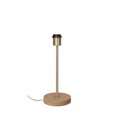 Oriel Lighting FINO BASE Timber and Table Lamp E27