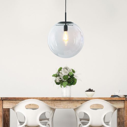 Oriel Lighting NEWTON.40 Clear Glass Pendant