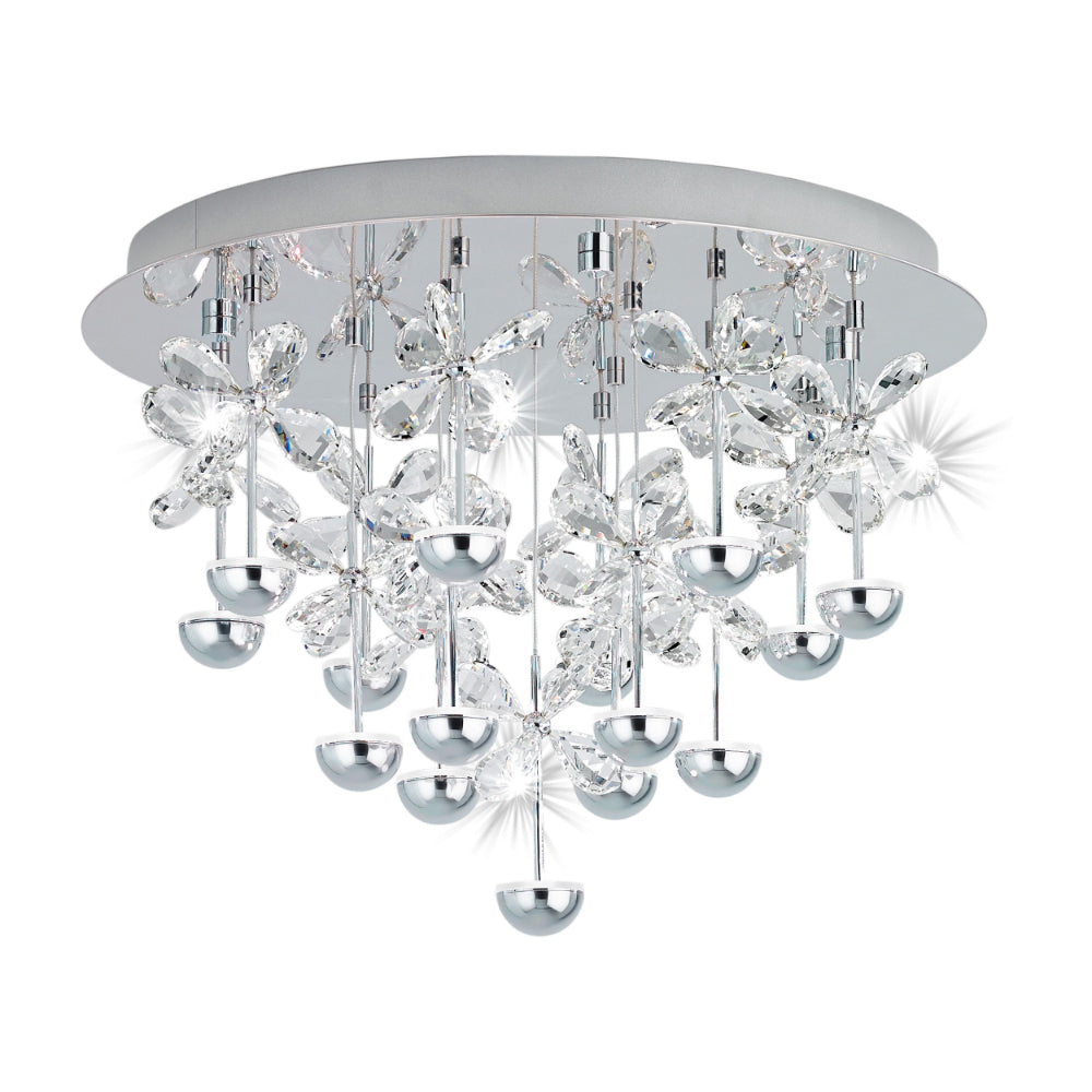 Eglo Lighting Pianopoli 15X1.8W Led Chrome/Crystal