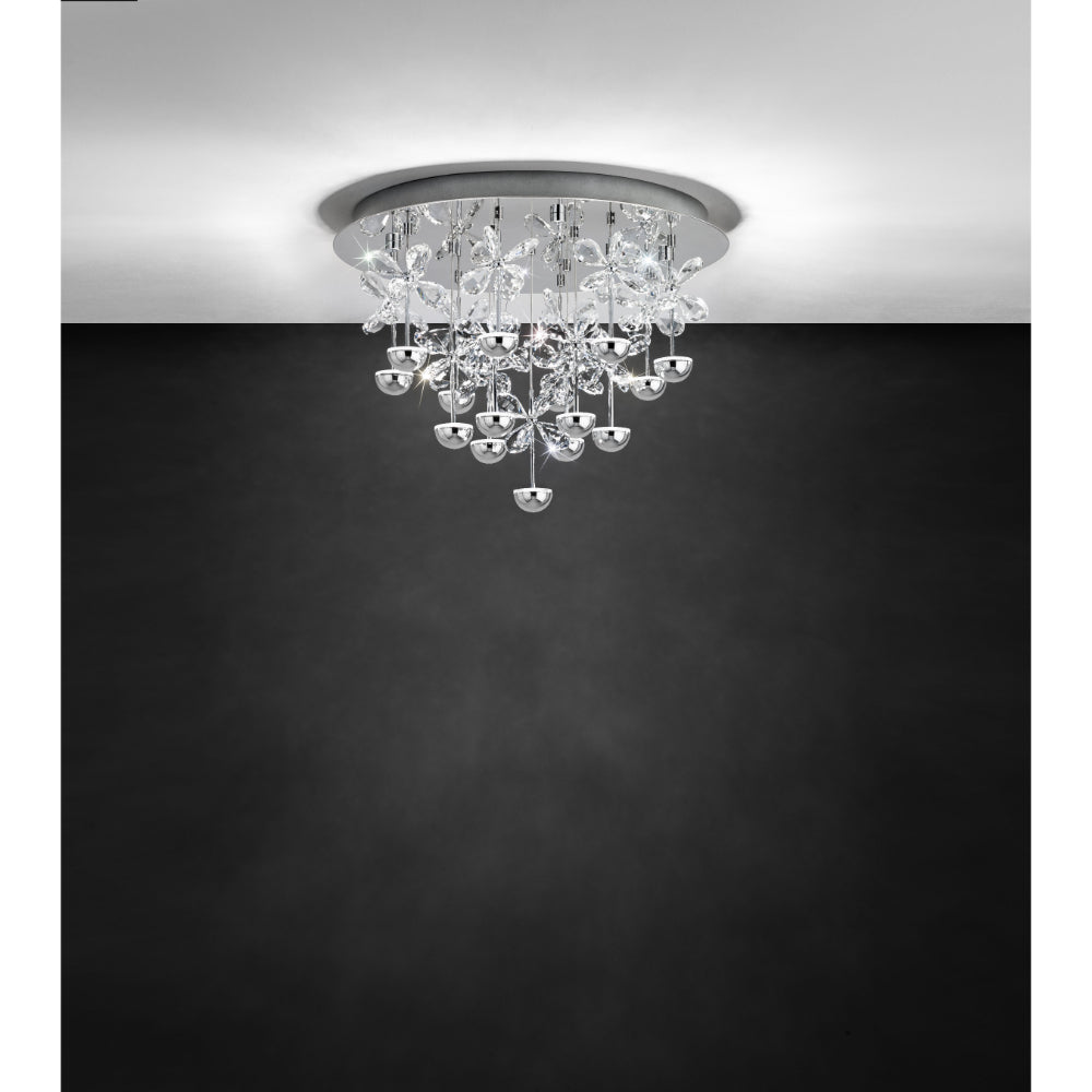 Eglo Lighting Pianopoli 15X1.8W Led Chrome/Crystal
