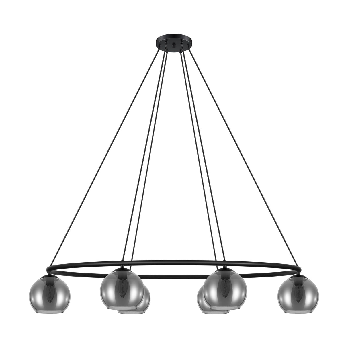 Eglo Lighting DAGUELLA pendant light pendant features black metal frame