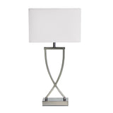 Oriel Lighting CHI Stylish Bedside Lamp with Polyester Shade