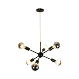 Oriel Lighting SPUTNIK.6 6-light Groovy Satellite Pendant