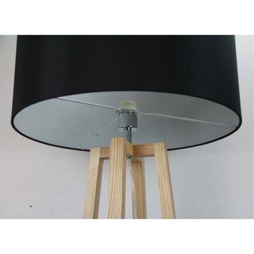 Oriel Lighting MALMO Timber Floor Lamp Base E27