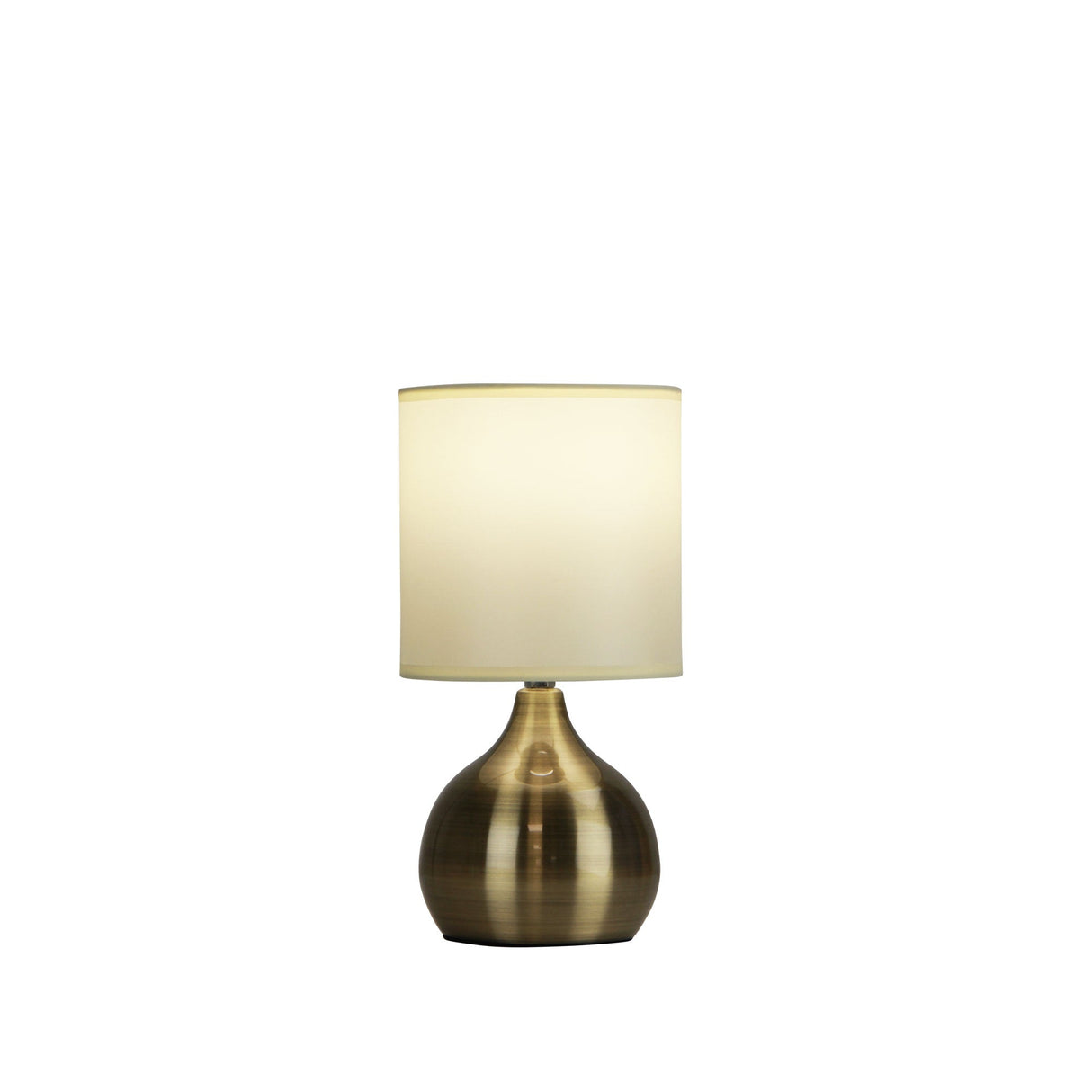 Oriel Lighting LOTTI TOUCH LAMP Antique Brass ON / OFF