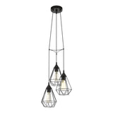 Eglo Lighting TARBES pendant light LED filament globes Black