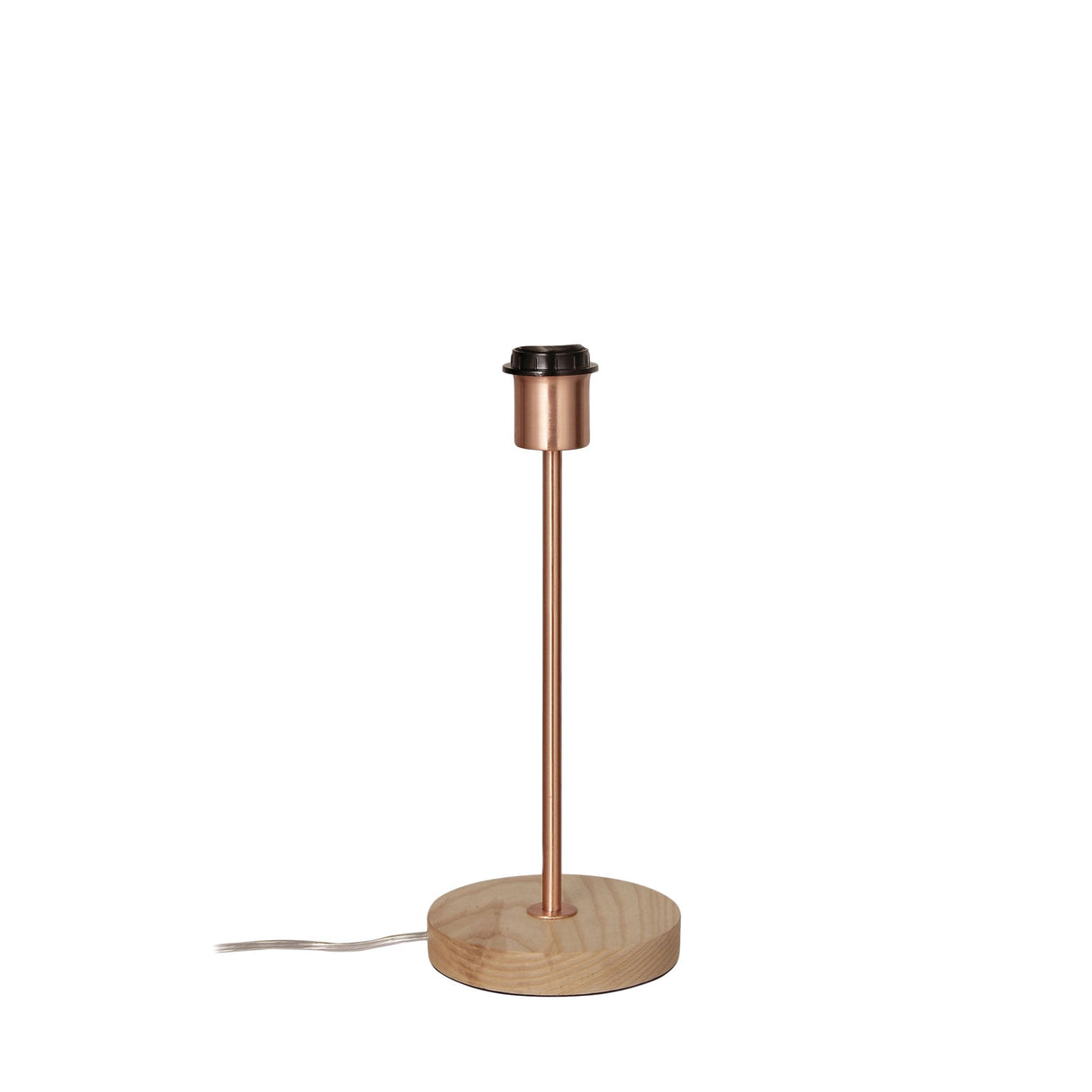 Oriel Lighting FINO BASE Timber and Table Lamp E27