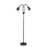 Oriel Lighting STAN mid-century styled twin floor lamp