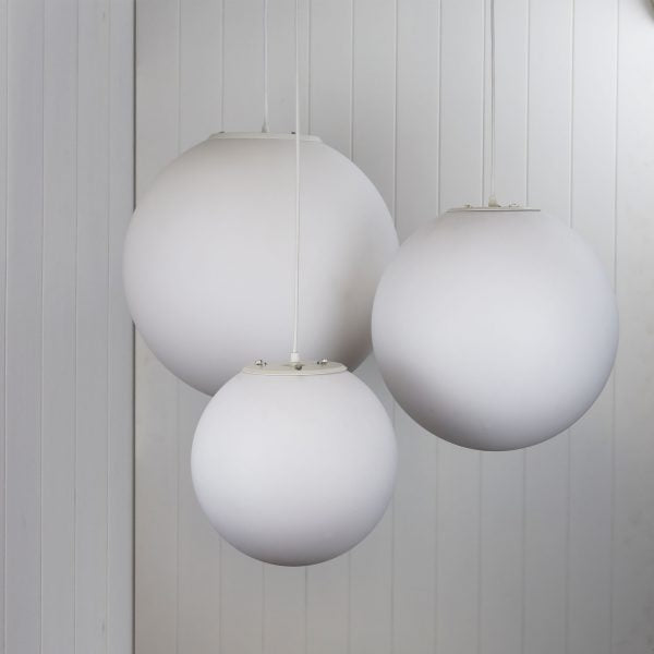 Oriel Lighting PHASE 30 White Acrylic Sphere Pendant