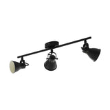 Eglo Lighting SERAS 2 spot black steel and includes neutral white