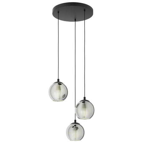 Eglo Lighting ARISCANI pendant light black vaporised glass