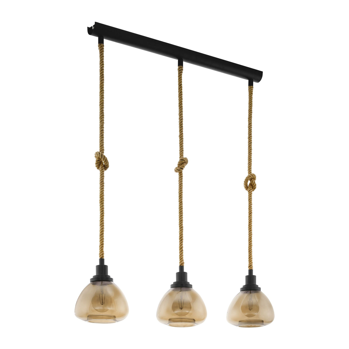Eglo Lighting RAMPSIDE pendant light rustic rope design
