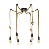 Eglo Lighting RAMPSIDE pendant light rustic rope design