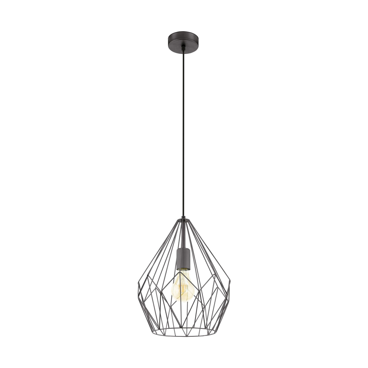 Eglo Lighting CARLTON pendant light made of black steel