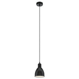 Eglo Lighting PRIDDY pendant light all black finish and metal shades