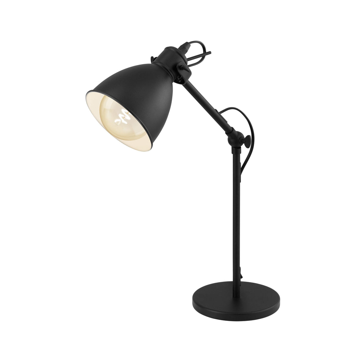 Eglo Lighting PRIDDY table lamp Socket e27 black finish and metal shades