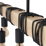 Eglo Lighting Townshend 9X60W E27 Black/Light Wood