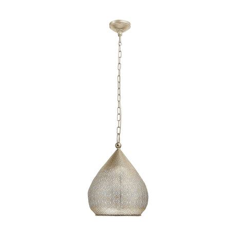 Eglo Lighting MELILLA pendant light hammered finish and delicate cut-outs