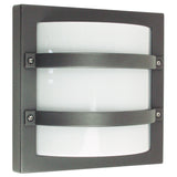 Oriel Lighting LARGO IP65 Premium Outdoor Bulkhead 24x24cm