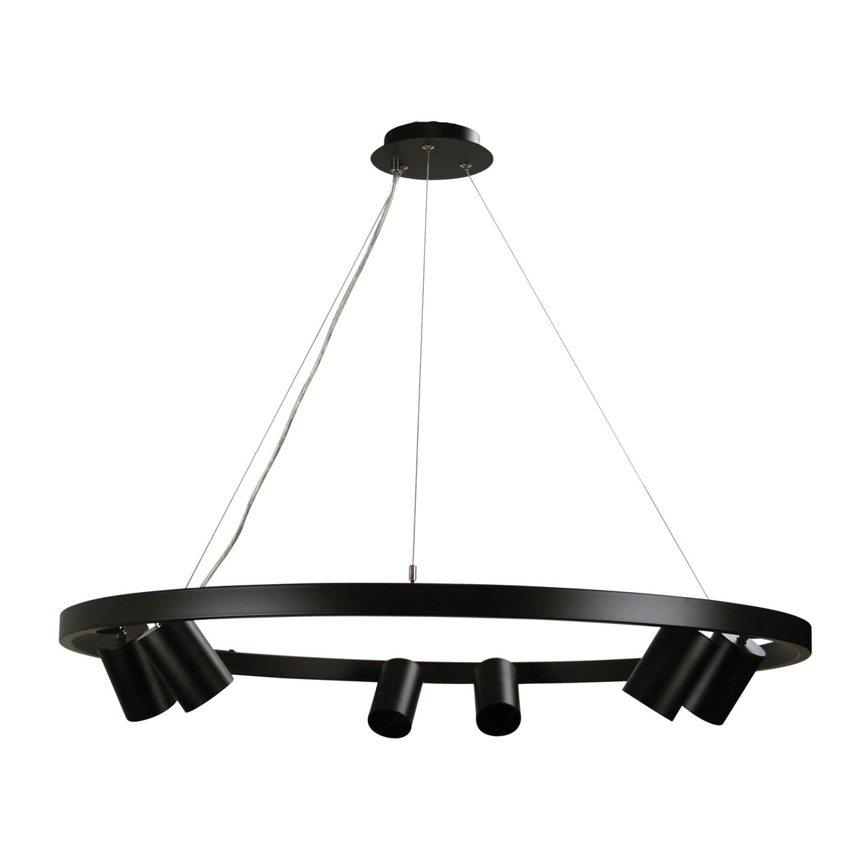 Oriel Lighting PANO 6 light pendant Black