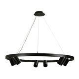 Oriel Lighting PANO 6 light pendant Black