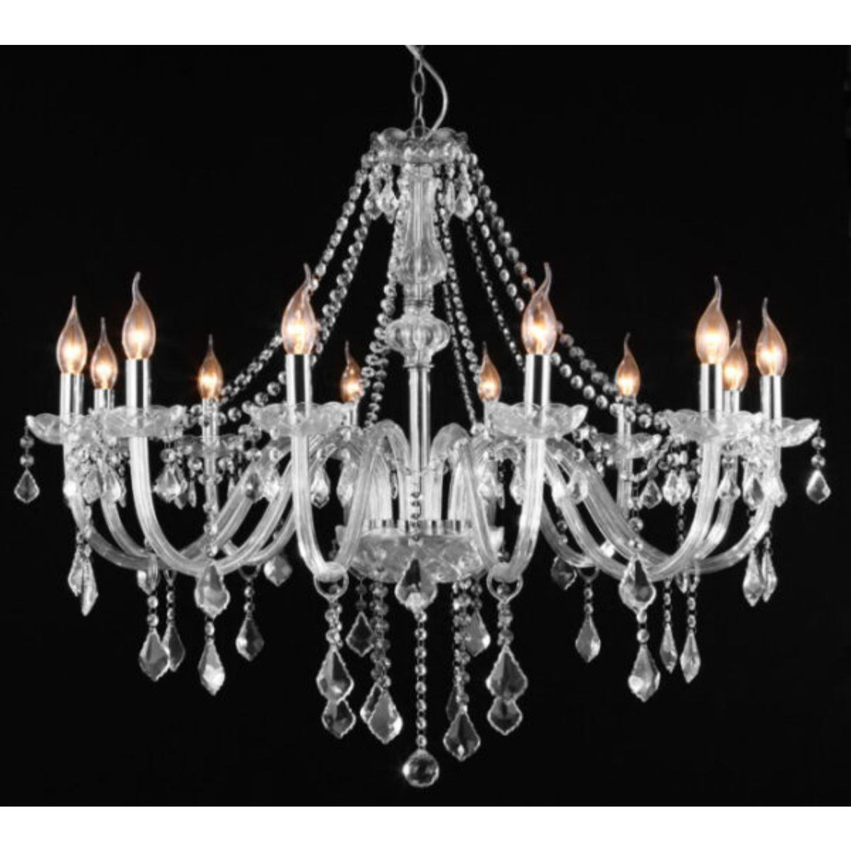 Maria Teresa 12 Light Crystal Chandelier Pendants by VM Lighting