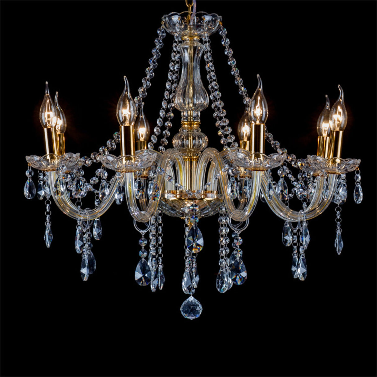 Maria Teresa 8 Light Crystal Chandelier Pendants by VM Lighting