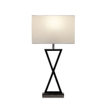 Oriel Lighting KIZZ  Stylish Bedside Lamp with Polyester Shade