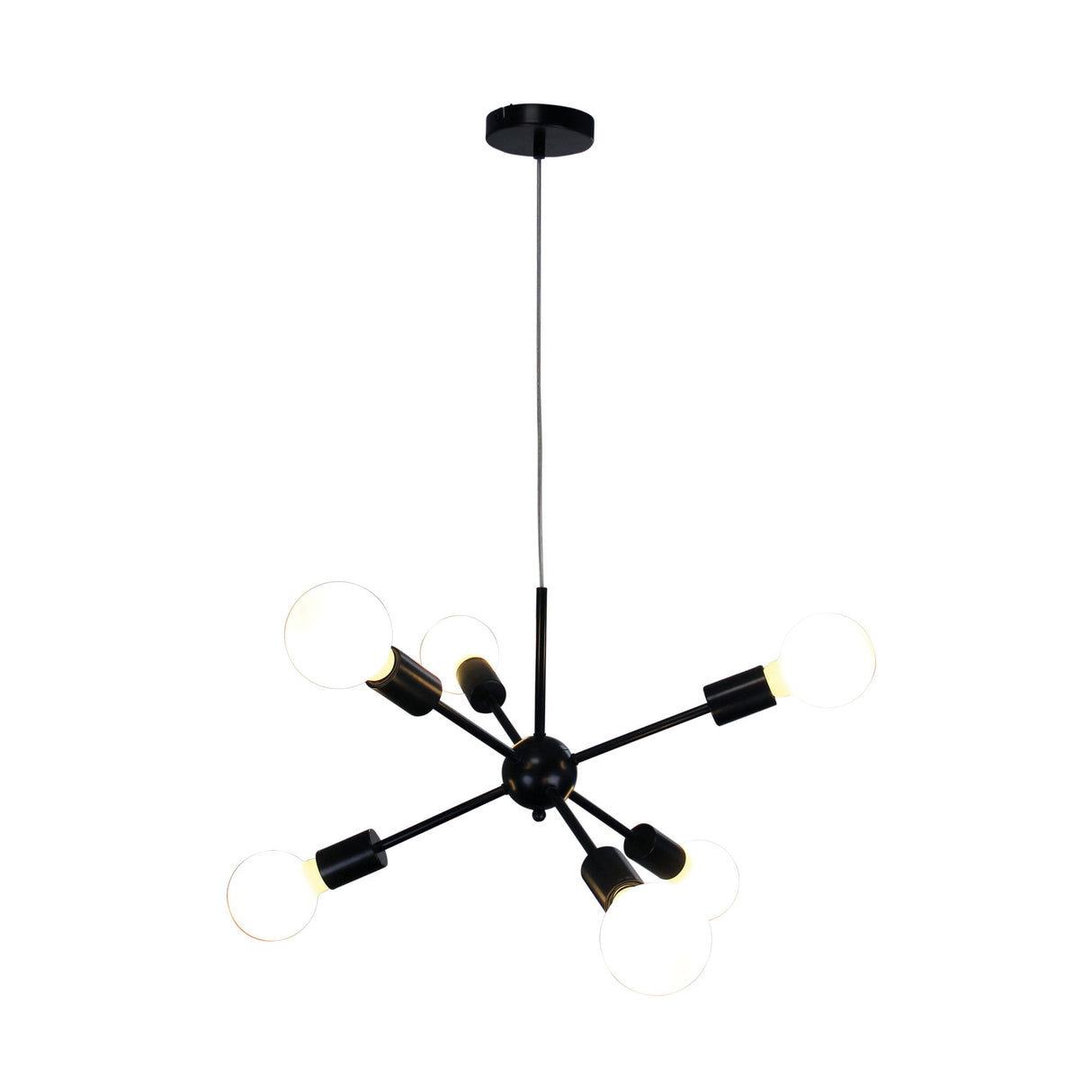 Oriel Lighting SPUTNIK.6 6-light Groovy Satellite Pendant