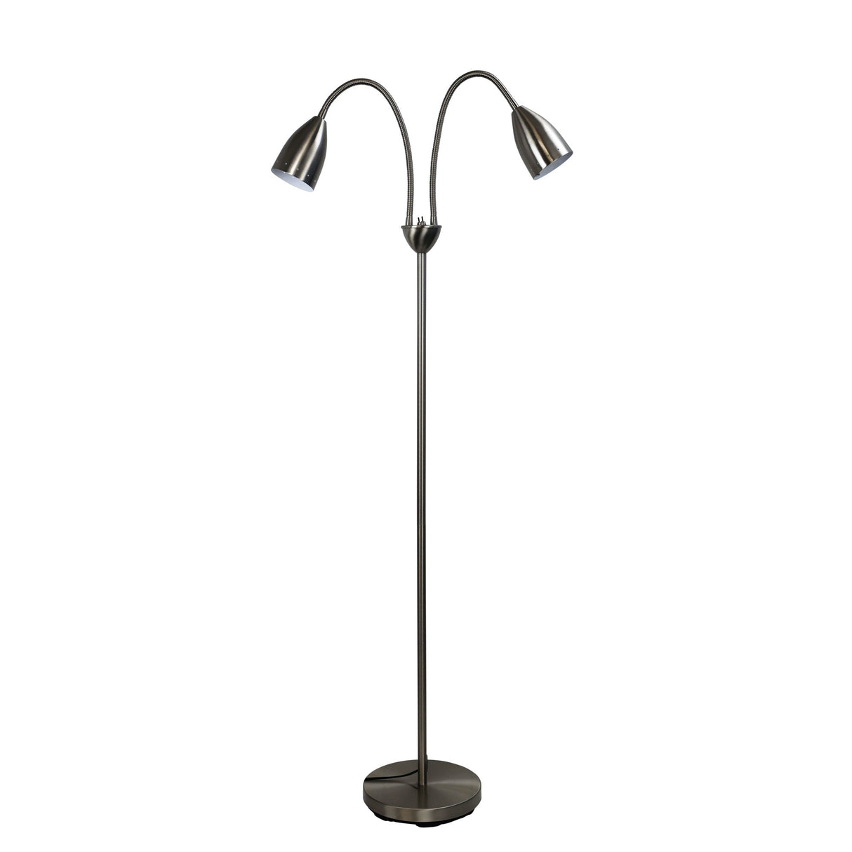 Oriel Lighting STAN mid-century styled twin floor lamp