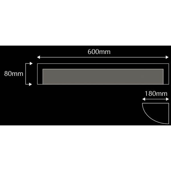 Domus BF-8186 Ceramic Frosted Glass 60cm Wall Light