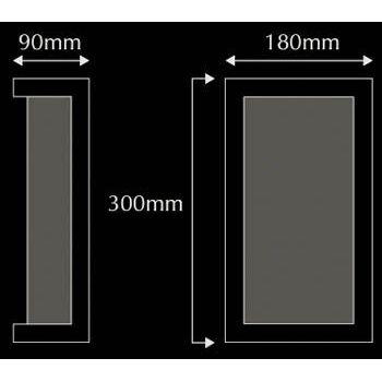 Domus BF-8202 Ceramic Frosted Glass Wall Light