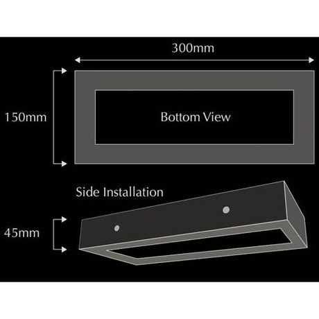 Domus BF-8284 Ceramic Frosted Glass 30cm Wall Light