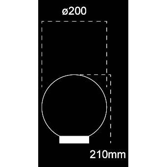 Domus Polysphere Smoke Sphere 240V Polycarbonate Garden Light