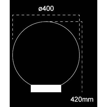 Domus Polysphere Smoke Sphere 240V Polycarbonate Garden Light