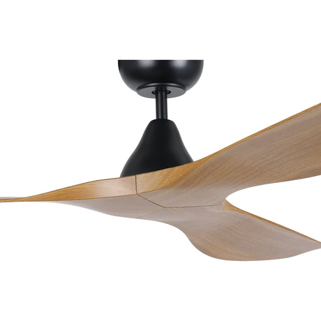 Eglo SURF 52" DC Ceiling Fan Black/Teak