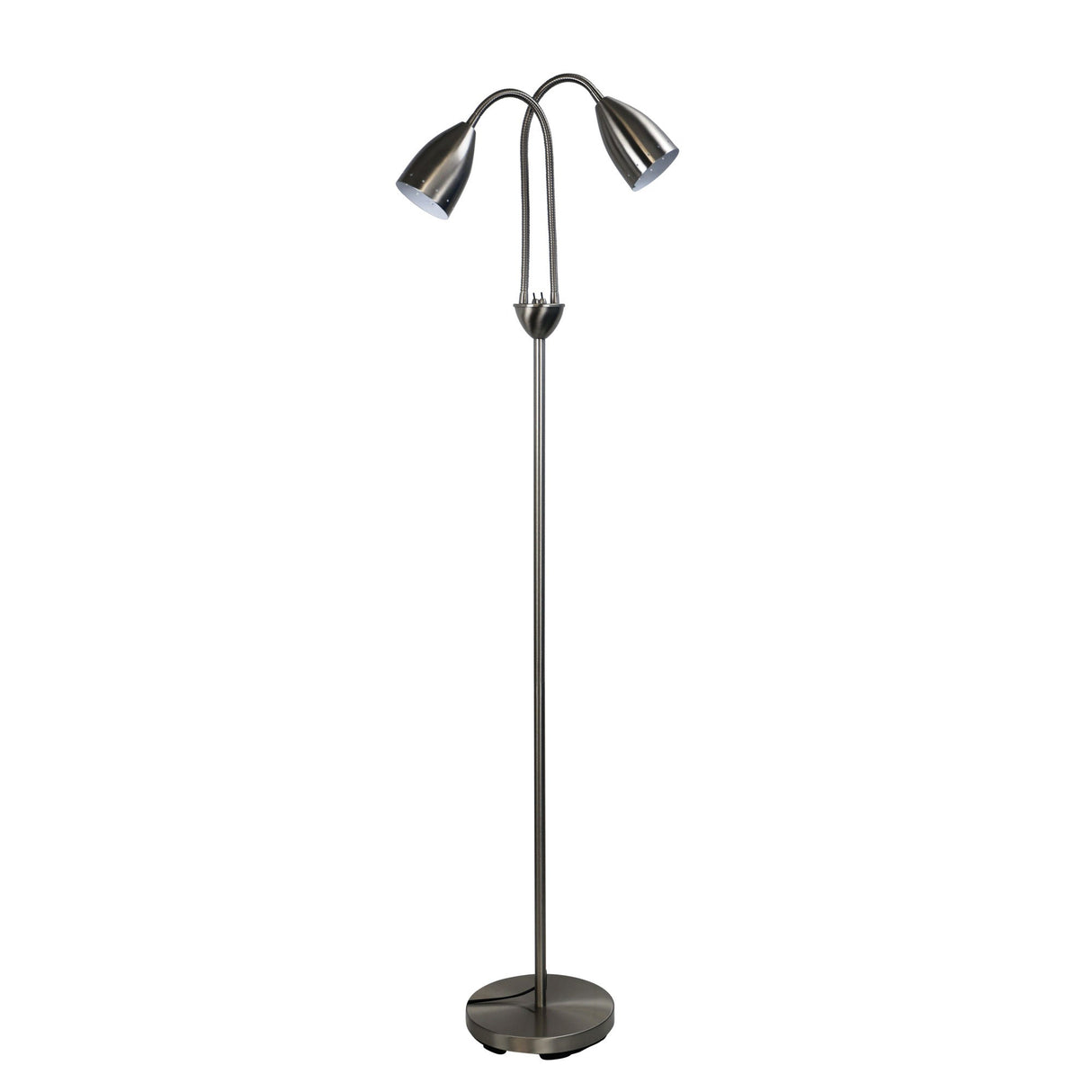 Oriel Lighting STAN mid-century styled twin floor lamp