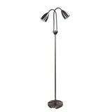 Oriel Lighting STAN mid-century styled twin floor lamp