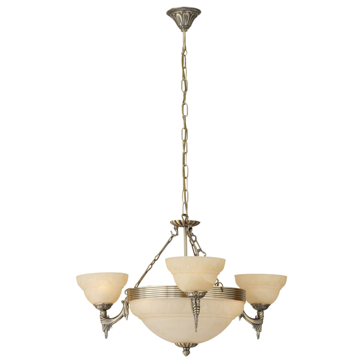 Eglo Lighting MARBELLA pendant light glass shade, complimented with bronze