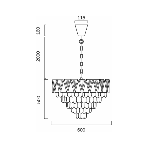 Telbix Valerie PE60 Pendant