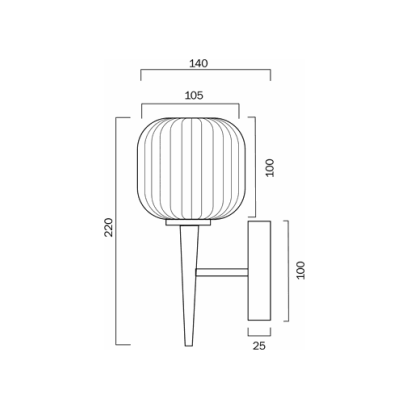 Telbix Bobo Wall Lamp