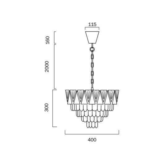 Telbix Valerie PE40 Pendant