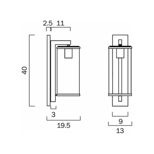 Telbix Perova EX40 Wall Light