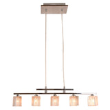 CUBO 5 Light Crystal Bar Pendant Low Volt by VM Lighting