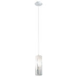 Eglo Lighting RIVATO pendant light chrome-plated steel and an opal glass