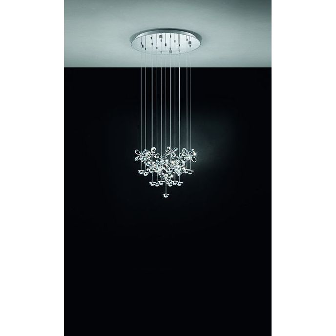 Eglo Lighting PIANOPOLI 1 pendant light refined glass crystals