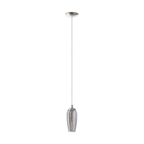 Eglo Lighting FARSALA pendant light black-transparent smoked outer glass