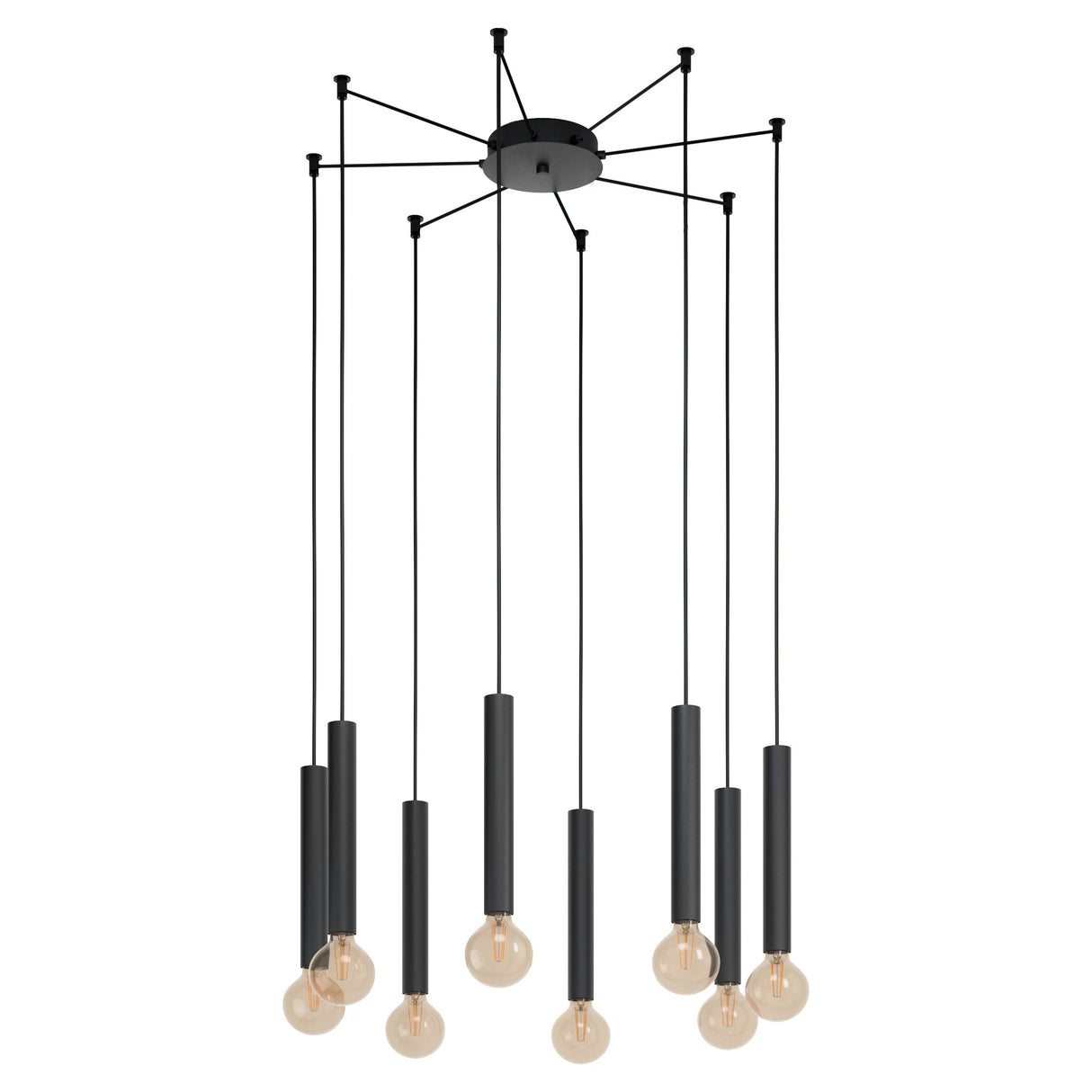 Eglo Lighting CORTENOVA pendant light LED vintage filament globes